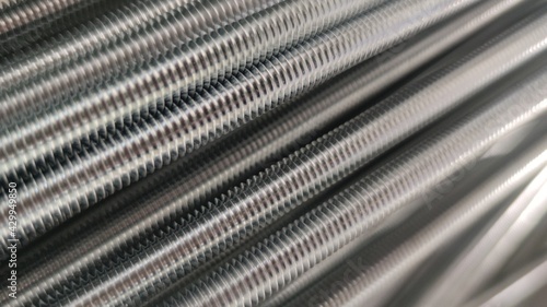 Stainless threaded rod backwround