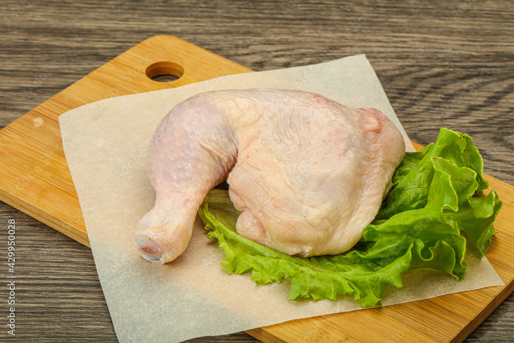 Raw chicken leg for cooking Raw chicken leg for cooking