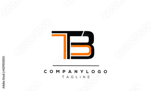 TB initials monogram letter text alphabet logo design	