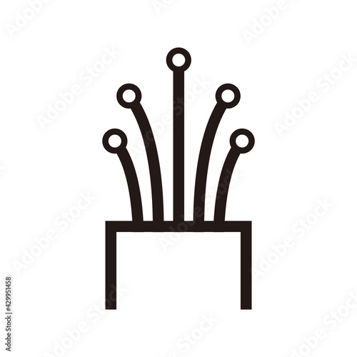 fiber optic cable icon vector illustration sign