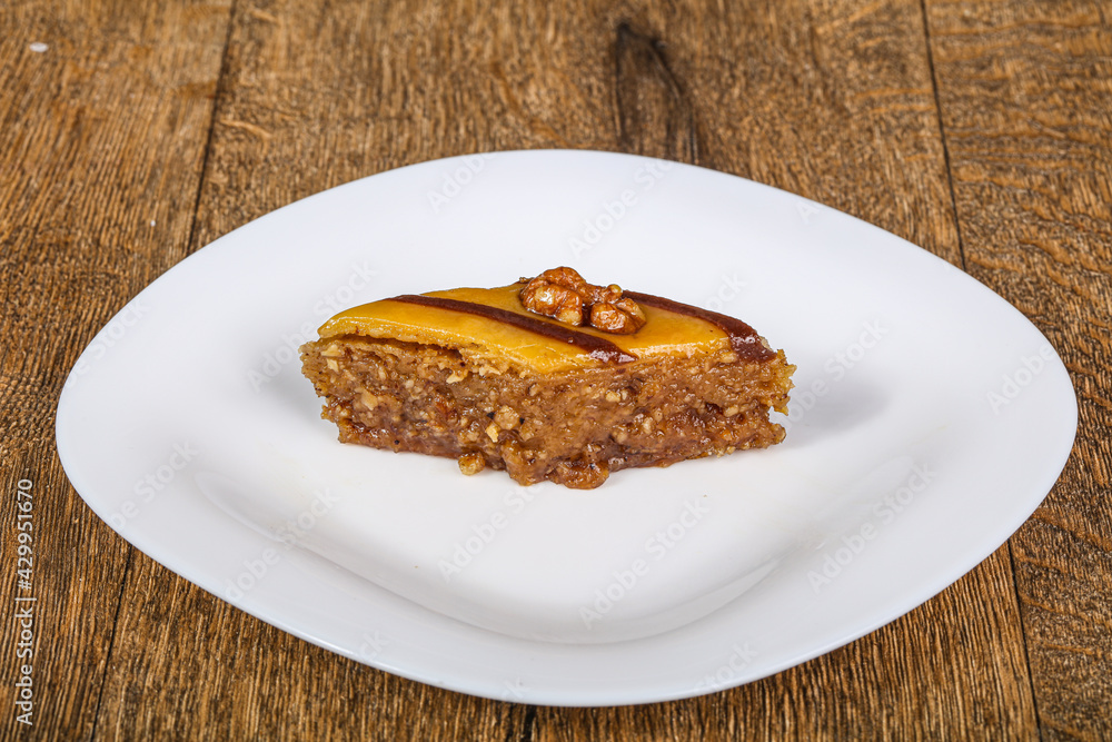 Turkish delight baklava with honey Turkish delight baklava with honey