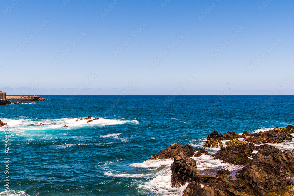 Costa del municipio del Puerto de la Cruz, en la isla de Tenerife Costa del municipio del Puerto de la Cruz, en la isla de Tenerife