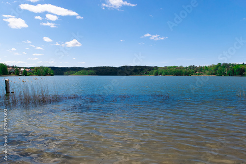 landscape and lake (Schermützelsee, Buckow, Brandenburg, Germany)