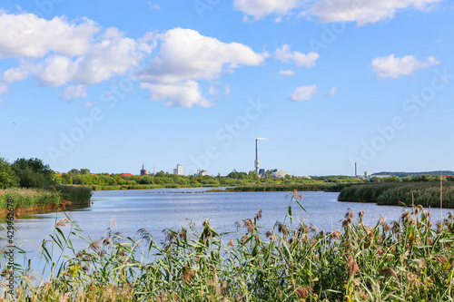 Fototapeta Naklejka Na Ścianę i Meble -  Outskirts of Randers town in Denmark