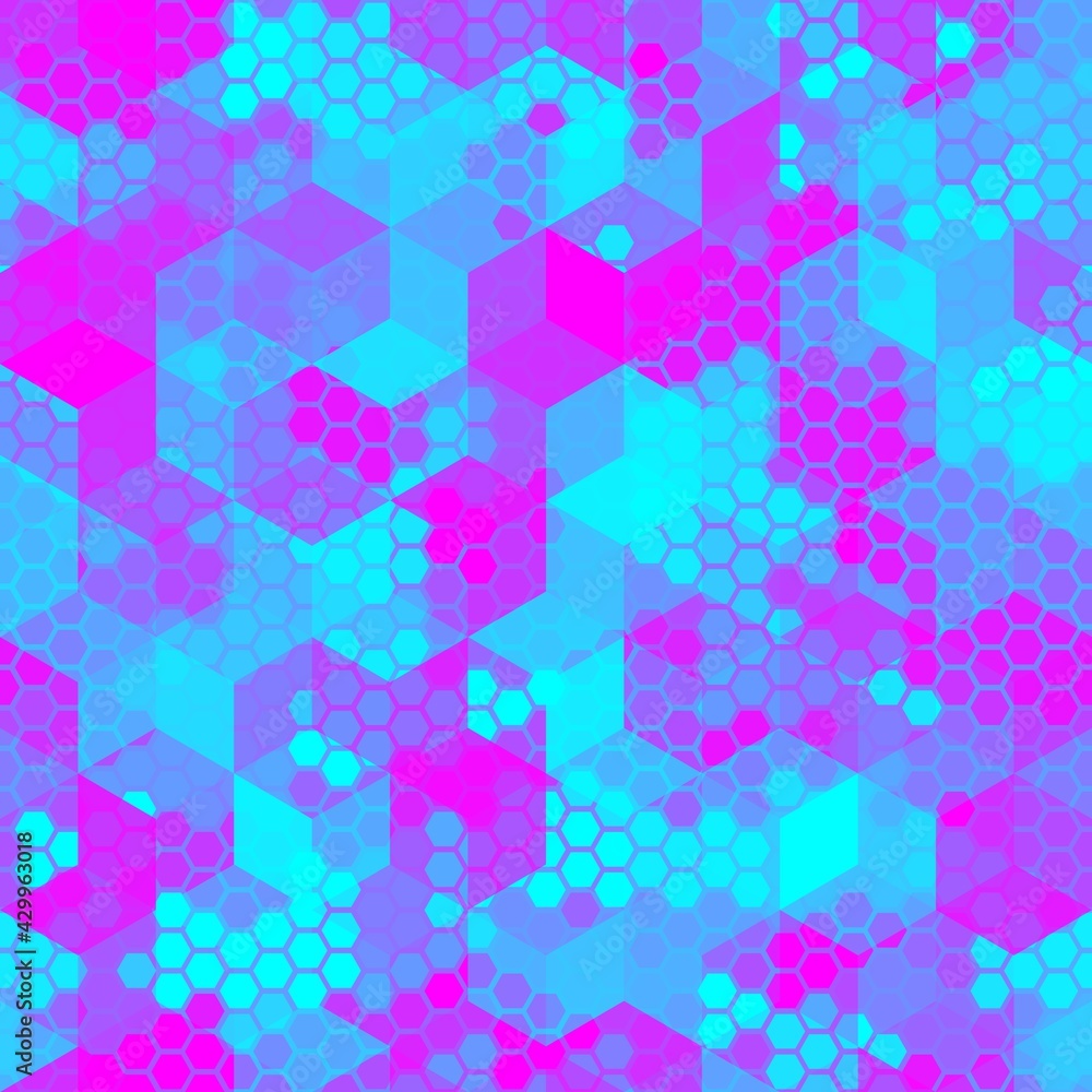 Vector trendy low poly seamless pattern. Camouflage polygonal background Vector trendy low poly seamless pattern. Camouflage polygonal background