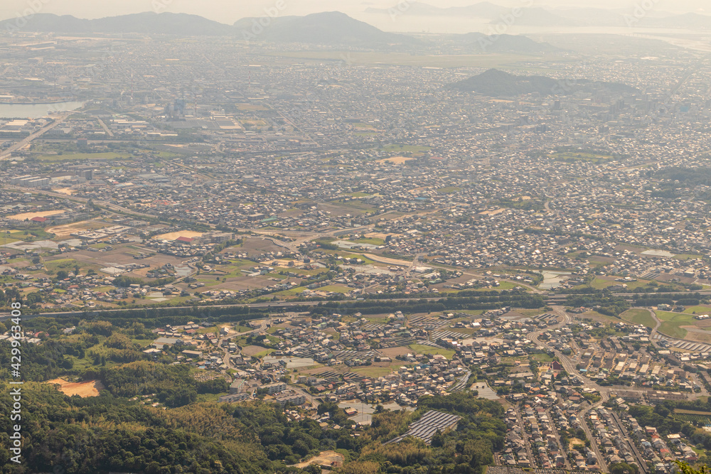 ２０２０年６月の山口県防府市の街並み