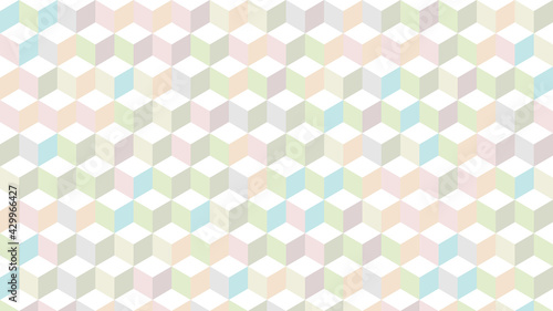 Canvas Print Chess pattern of cubes