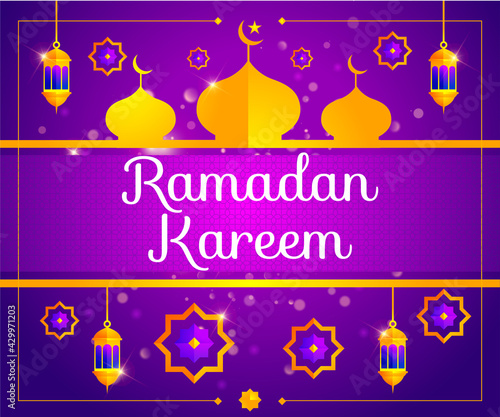 Ramadan kareem background illustration