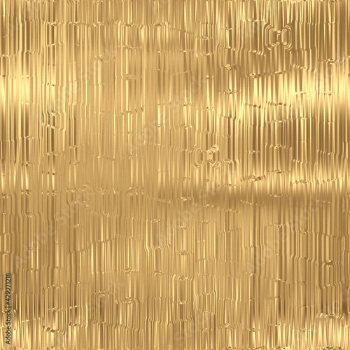 Gold foil seamless pattern, golden background