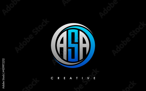 ASA Letter Initial Logo Design Template Vector Illustration photo