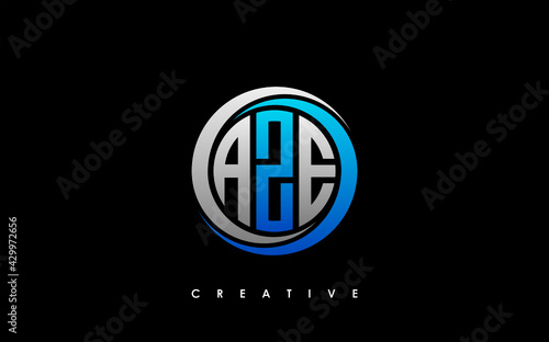 AZE Letter Initial Logo Design Template Vector Illustration