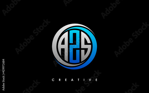 AZS Letter Initial Logo Design Template Vector Illustration