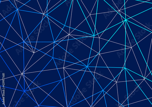 ネットワークやビジネスイメージの背景イラスト　幾何学模様　network background