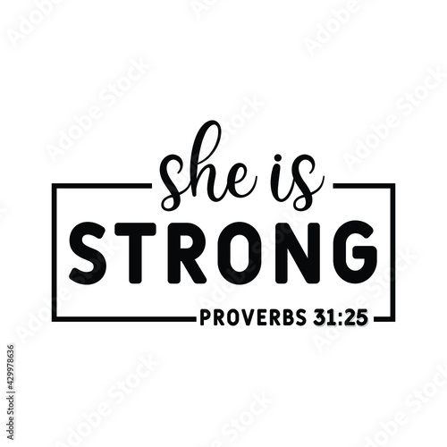 she is strong proverbs