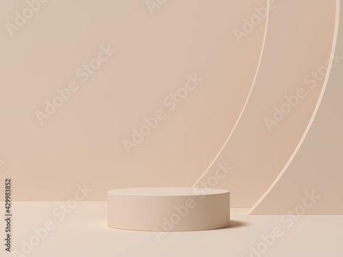 Abstract background minimal style for product branding. Mock up scene and empty space. 3d render