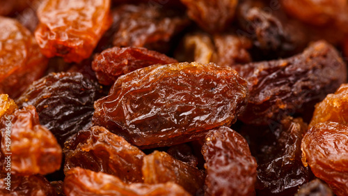 Wallpaper Mural Organic dried raisins. close up macro photo Torontodigital.ca