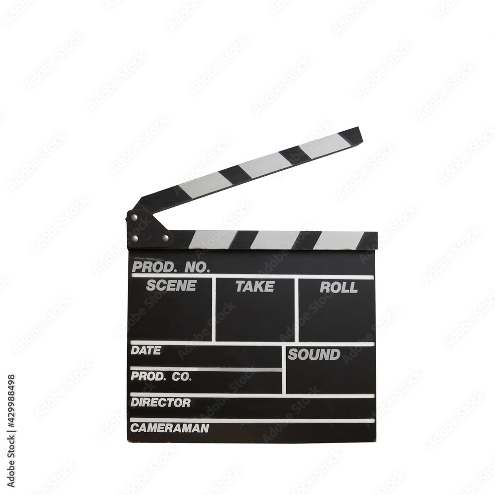 Obraz premium Clapper board isolated on white