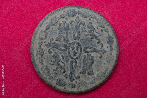 moneta ferdynand VII antyczna bilon maravedis 