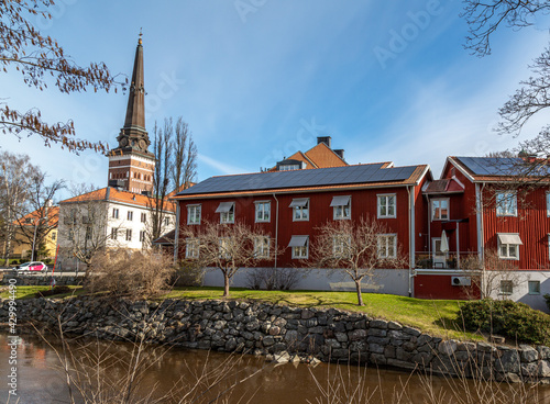 Västerås town in spring
