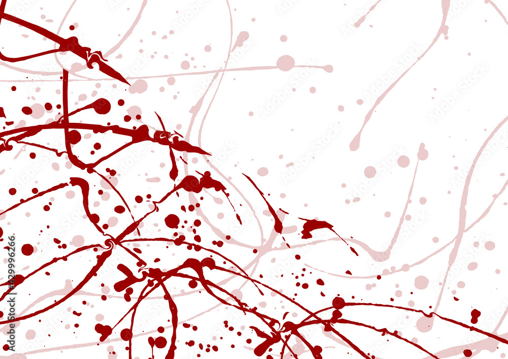 Abstract vector splatter red color design background, illustration vector design background.