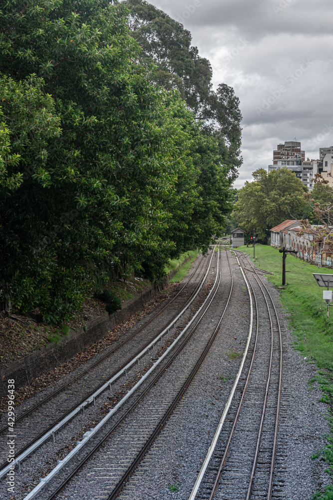 railroad tracks in Buenos Aires