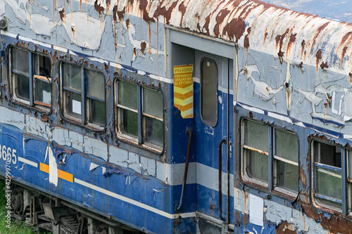 Abandoned and disused trains in Buenos Aires, Argentina 