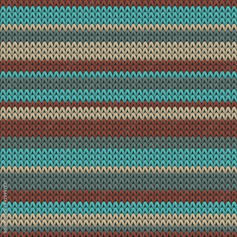 Close up horizontal stripes knitting texture