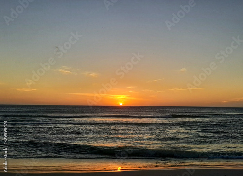 sunset on the beach