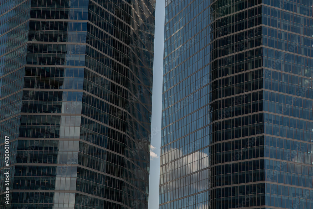 Skyscraper. City architecture. Skyscrapers tower cityscape. Different city center buildings. Skyscraper. City architecture. Skyscrapers tower cityscape. Different city center buildings.