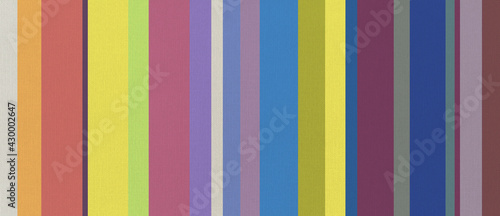Cotton fabric texture printed with colorful stripes. horizontal banner