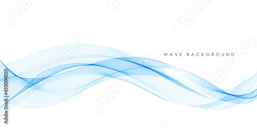 Vector abstract colorful flowing wave lines isolated on white background. Design element for technology, science, modern concept. © Maryna Stryzhak