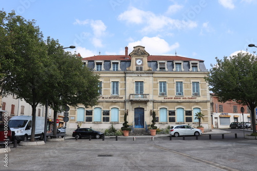 Le musée de la déportation, vu de l'extérieur, ville de Vénissieux, département du Rhône, France