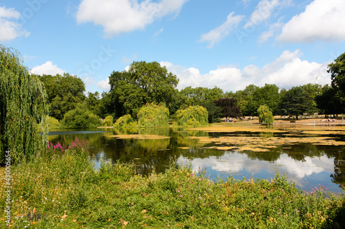 Lake at St James Park, London, England