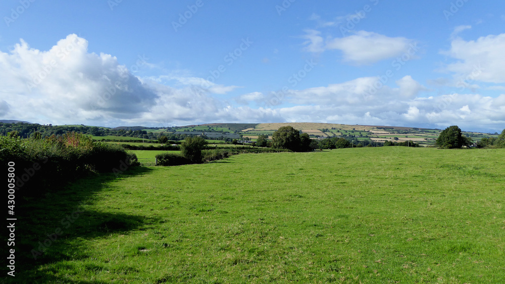Summertime landscape in the hills of Wales. Summertime landscape in the hills of Wales.