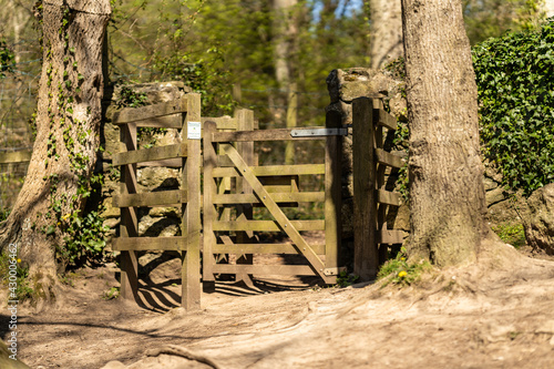 wooden kissing gate in The British country side