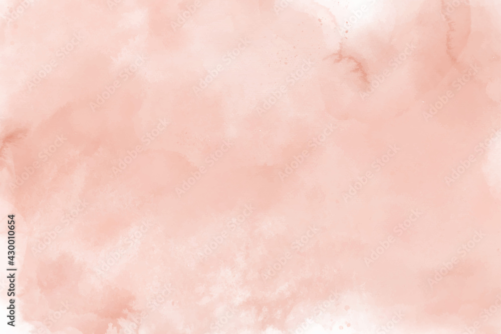 Watercolor peach brown background for paper design