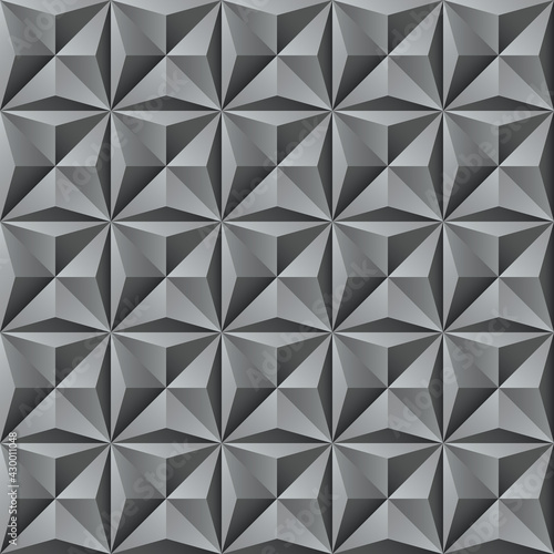 nahtlos Hintergrund, Tapete, 3D-Wand - Quadrate mit Dreiecken