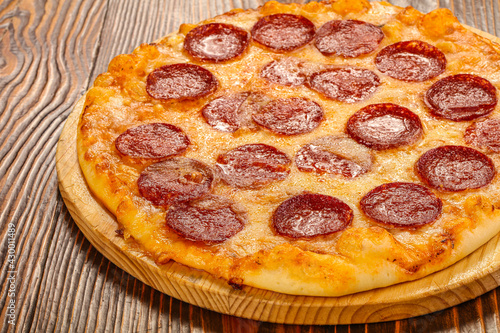 Italian traditional cuisine – Pepperoni pizza