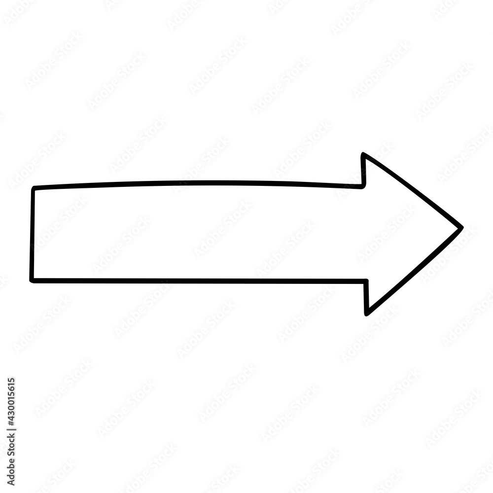 Arrow in doodle style. Vector isolated element on white background. School illustration. Coloring. Sticker. Use in decor, messages, logos, diaries, schedules, calendars, notebooks. Eps10. Arrow in doodle style. Vector isolated element on white background. School illustration. Coloring. Sticker. Use in decor, messages, logos, diaries, schedules, calendars, notebooks. Eps10.