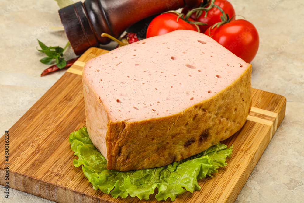 Homemade baked traditional meat loaf Homemade baked traditional meat loaf