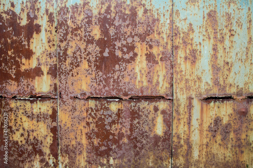 Background: Rusty and weathered metal texture