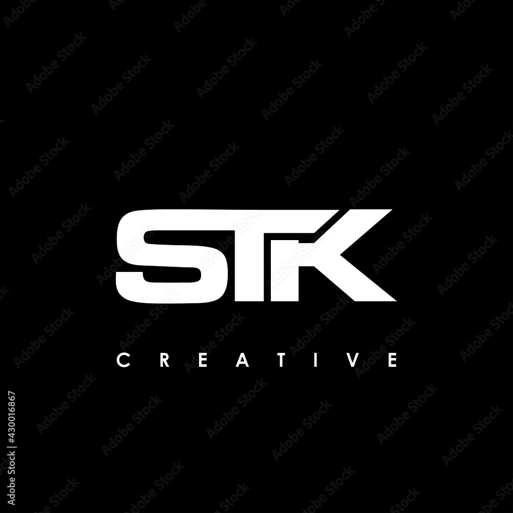 STK Letter Initial Logo Design Template Vector Illustration STK Letter Initial Logo Design Template Vector Illustration