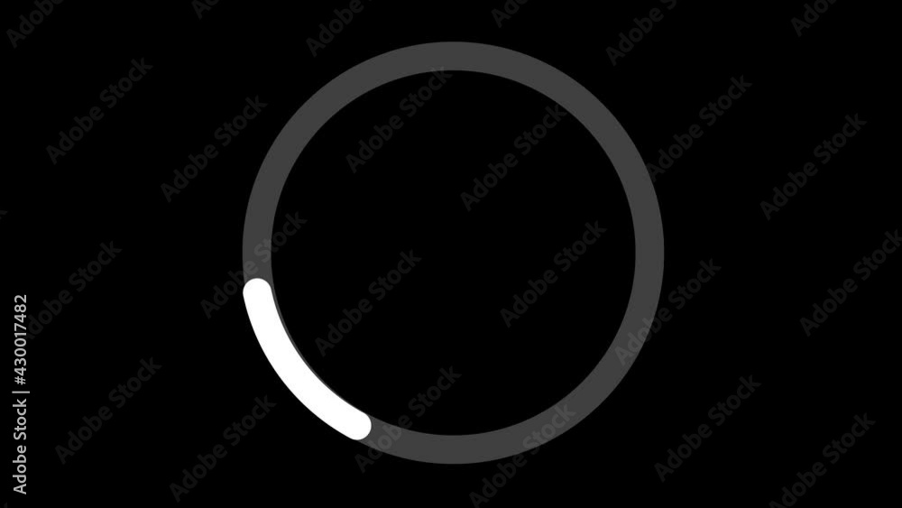 2D animation of loading. The shape is a circle. 2D animation of loading. The shape is a circle.