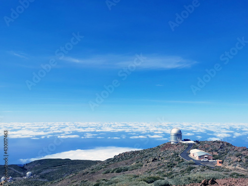 The Nordic Optical Telescope located at Roque de los Muchachos Observatory on the island of La Palma (Canary Islands) photo