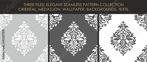 Seamless elegant and classic pattern. Vector illustration. photo