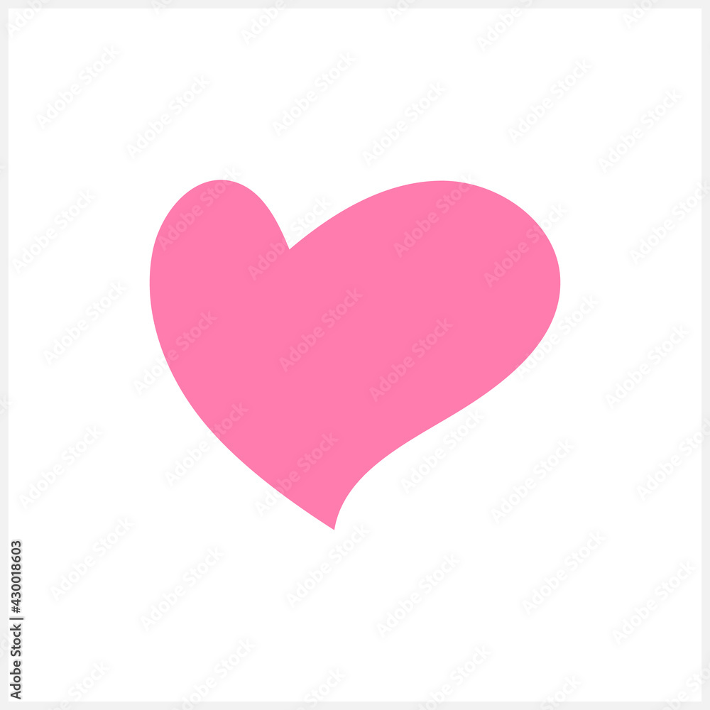 Boho heart icon isolated on white. Vector stock illustration. EPS 10