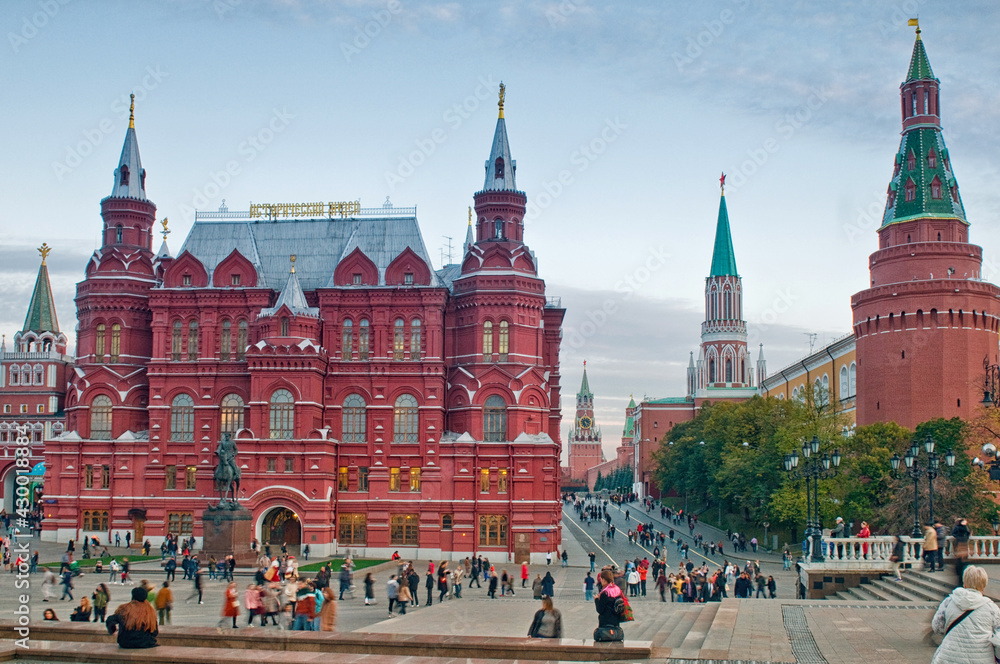 Historical Museum on Red Square. Moscow, Russia