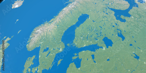 Gulf of Bothnia in planet earth photo