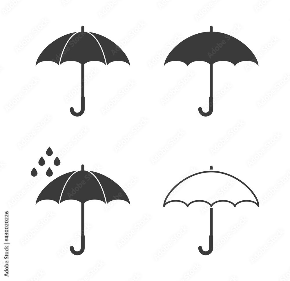 umumbrella icon set