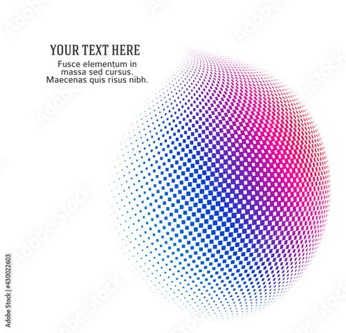 3D decorative balls with chess dot spheres isolated on white. Vector illustration EPS10. Design elements for your advertising flyer, presentation template, brochure layout, book cover.